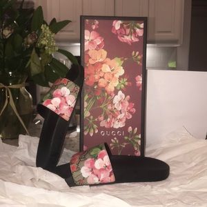 GG Blooms Supreme slide sandal